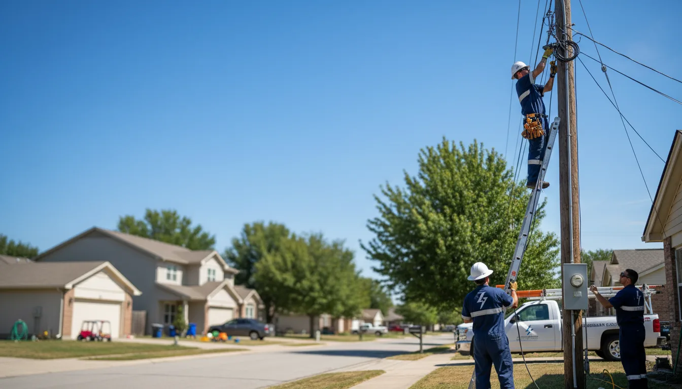 Residential electrician providing installation services in Lizemores, WV